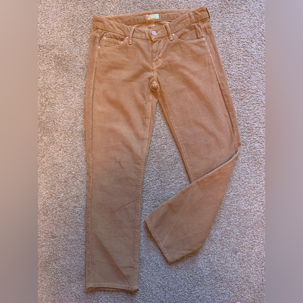 Mother Jeans The Looker Crop Little Bit Country Corduroy 25 Pants